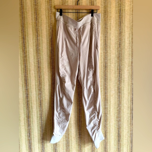 Athleta Leggings Bottoms Athletic Joggers Women Size 16/T White/Grey Casual - Picture 1 of 3